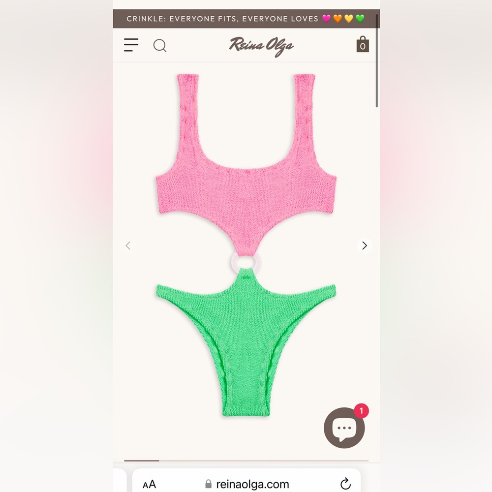 REINA OLGA CRINKLE ONE PIECE!